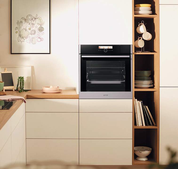 Gorenje Built-in Oven in Architectural Open-Shelf Cabinetry