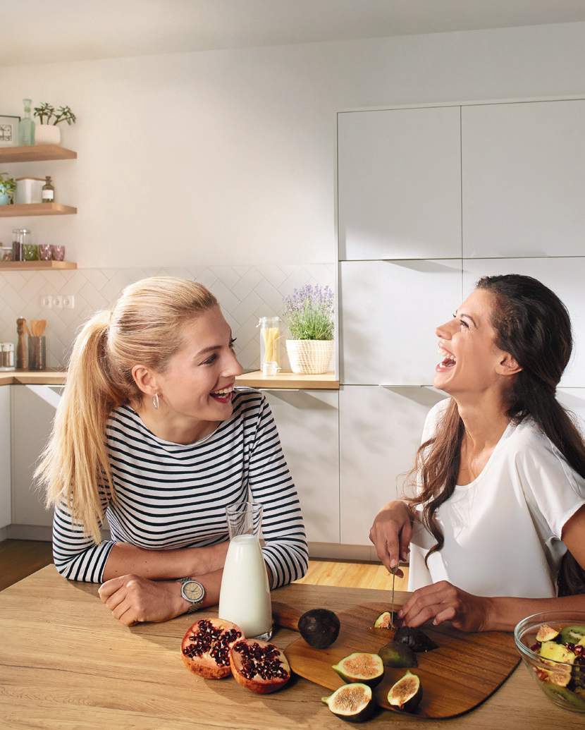 Nordic Lifestyle Kitchen with Fresh Fruit & Built-in Cooling